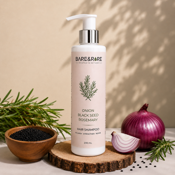 Bare&rare Onion Black Seed Rosemary Hair Shampoo – 200 m